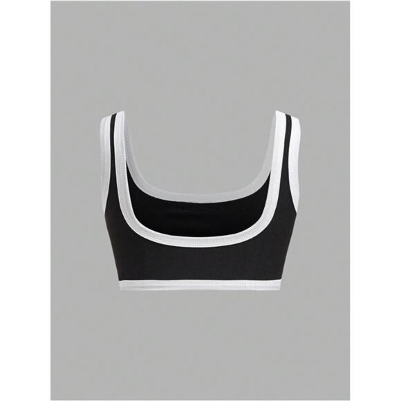 Women's Color Block Backless Tank Top - Picture 7 of 8